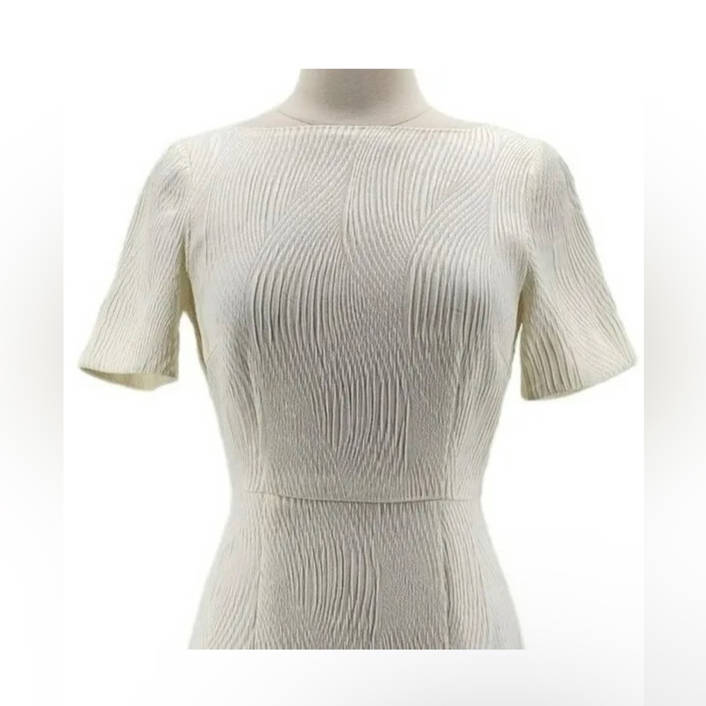H&M Ivory Jacquard open back dress - Picture 2 of 5